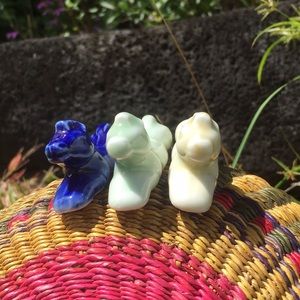 Other - Ceramic -Glazed Crouching Horses Other - Ceramic -Glazed Crouching Horses